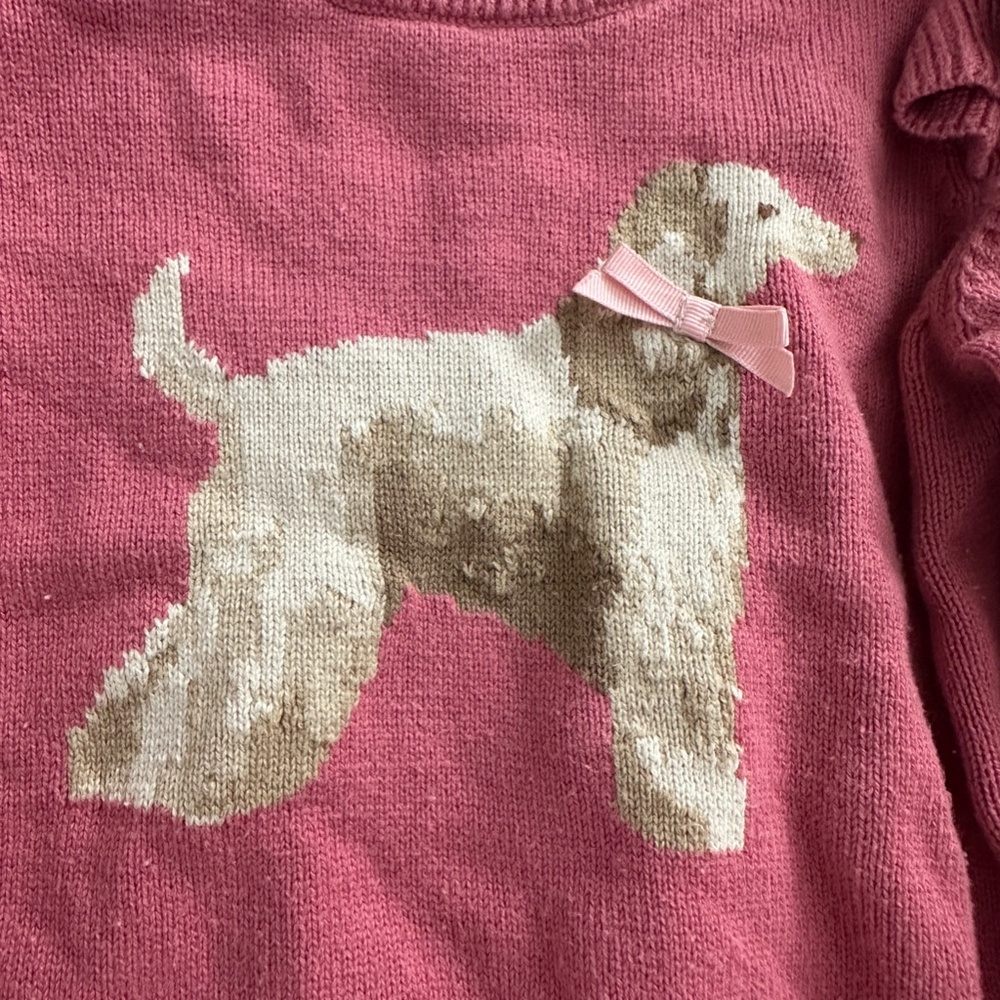 Janie & Jack Girls Size 4 Pink Sweater - Picture 3 of 4
